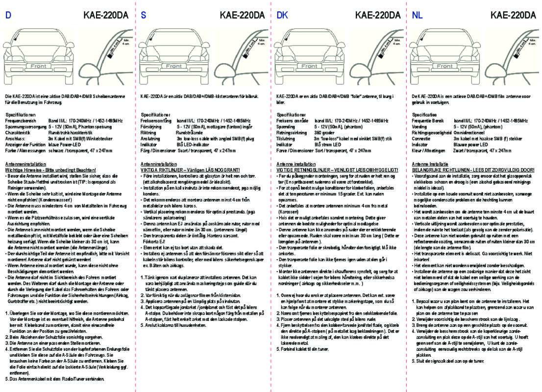 Guide utilisation ALPINE KAE-220DA  de la marque ALPINE