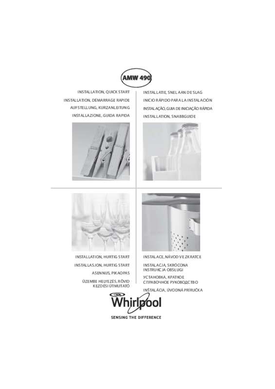 Guide utilisation WHIRLPOOL AMW490IX de la marque WHIRLPOOL