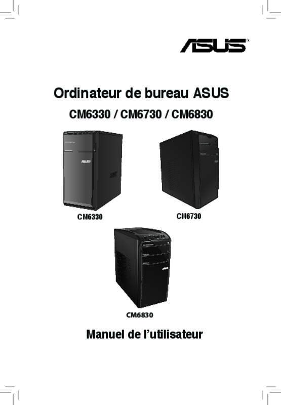Guide utilisation ASUS CM6330-FR010SV  de la marque ASUS