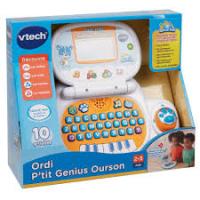 VTECH Ordi P'tit Genius Ourson bleu - ordinateur éducatif - Ordinateur jouet