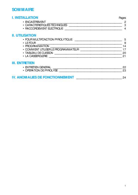 Guide utilisation WHIRLPOOL AKP 920 WH  - TABLEAU DE PROGRAMMES de la marque WHIRLPOOL