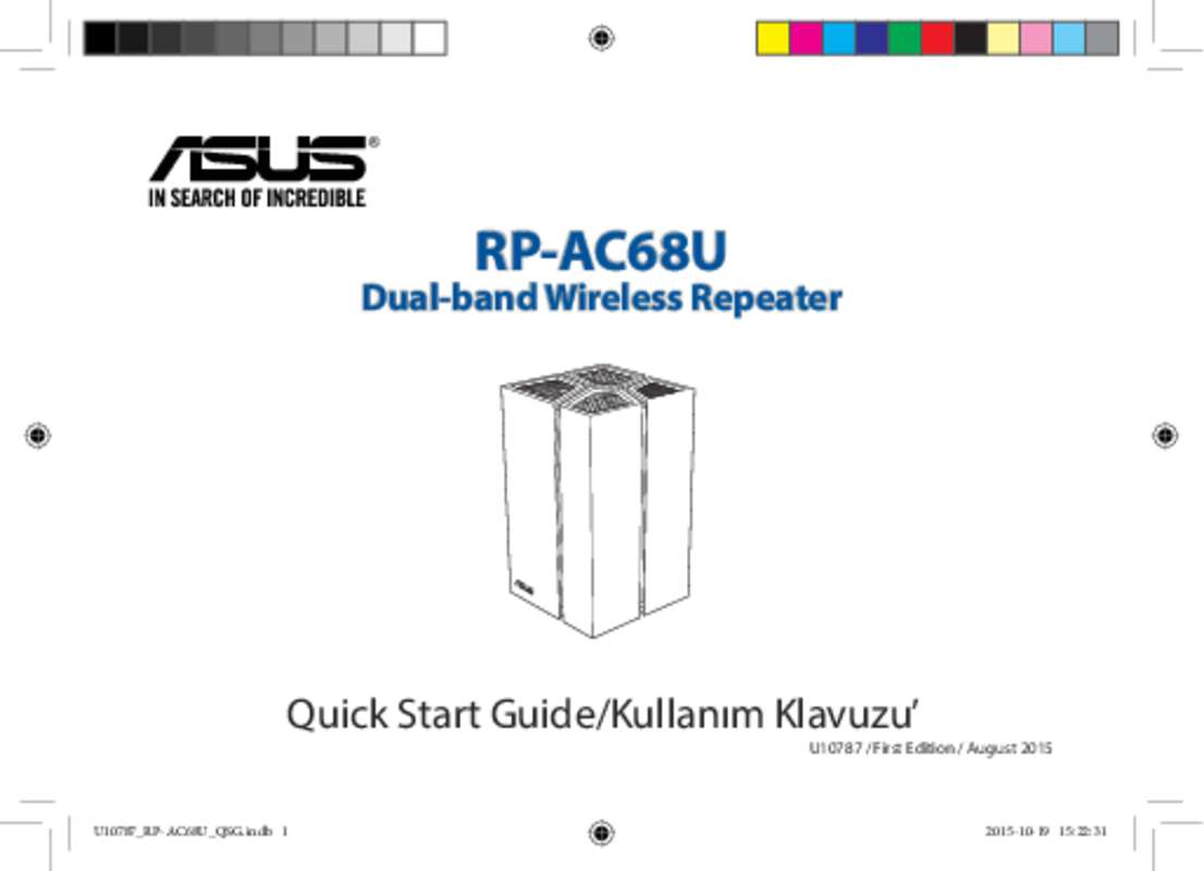 Guide utilisation ASUS RP-AC68U  de la marque ASUS