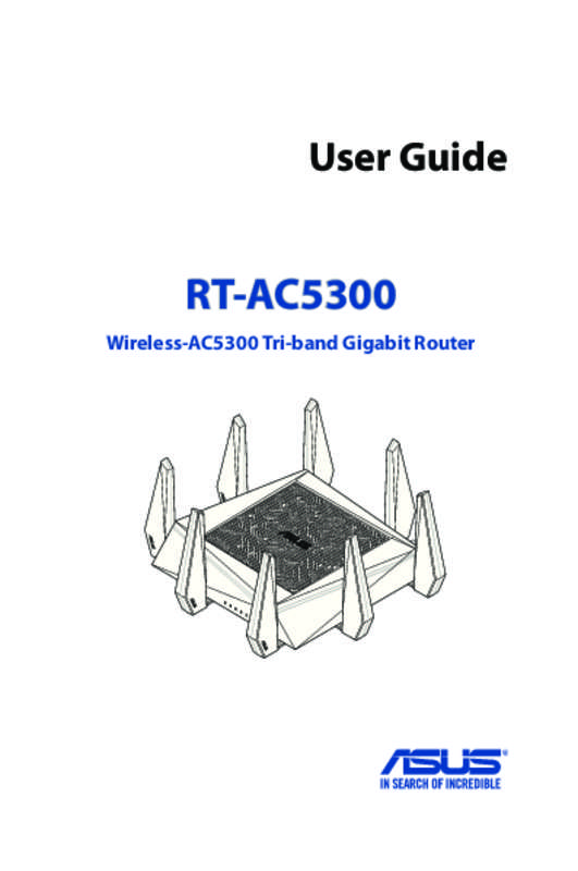 Guide utilisation ASUS RT-AC5300  de la marque ASUS