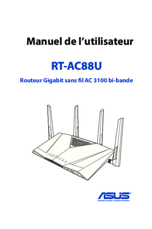 Guide utilisation ASUS RT-AC88U  de la marque ASUS