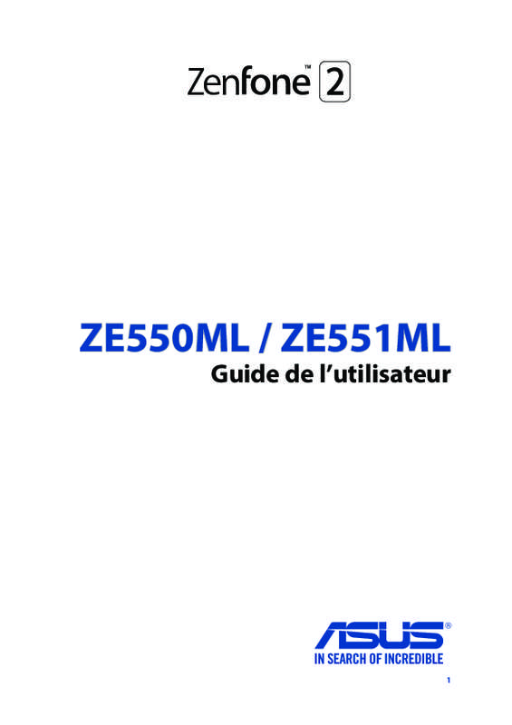 Guide utilisation ASUS ZENFONE 2 ZE551ML  de la marque ASUS