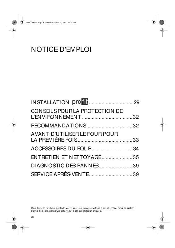Guide utilisation WHIRLPOOL AKZ 671 IX  - MODE D'EMPLOI de la marque WHIRLPOOL