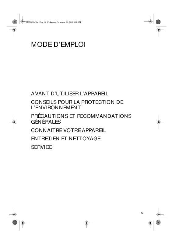 Guide utilisation WHIRLPOOL LPR 161  - MODE D'EMPLOI de la marque WHIRLPOOL