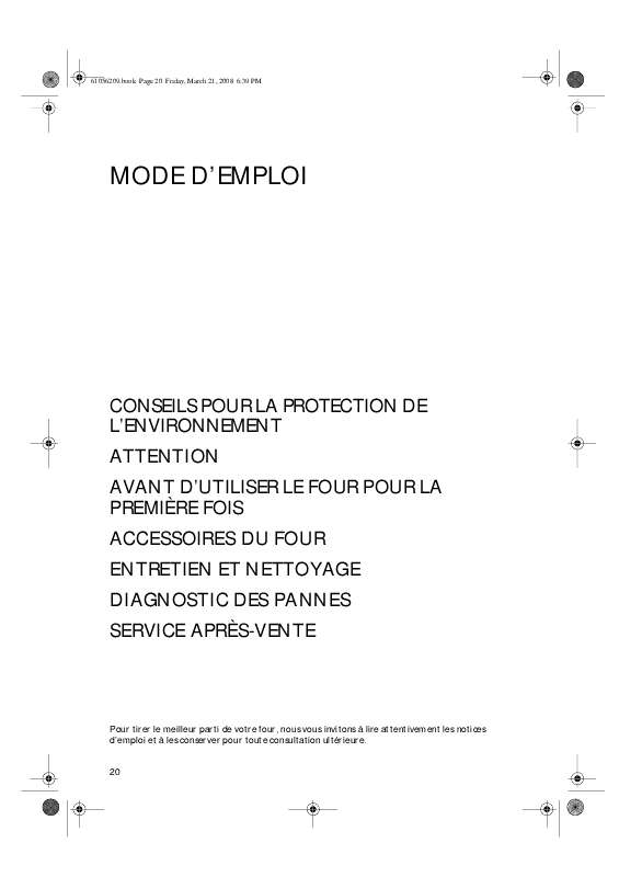 Guide utilisation WHIRLPOOL OV B01 G  - MODE D'EMPLOI de la marque WHIRLPOOL