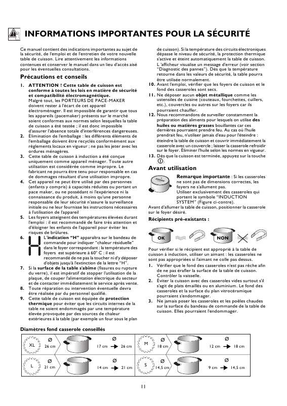 Guide utilisation WHIRLPOOL ACM 773/NE  - MODE D'EMPLOI de la marque WHIRLPOOL