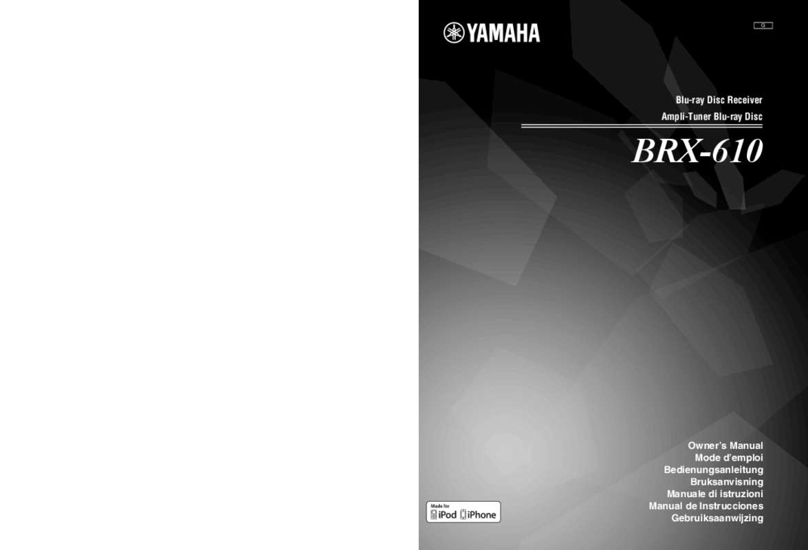 Guide utilisation YAMAHA BRX-610BL  de la marque YAMAHA