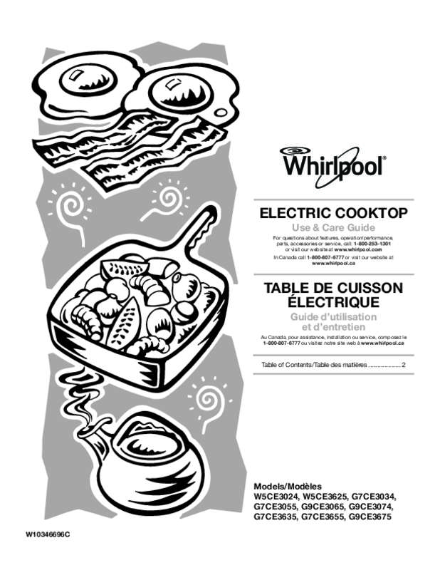 Guide utilisation WHIRLPOOL G7CE3635XS de la marque WHIRLPOOL
