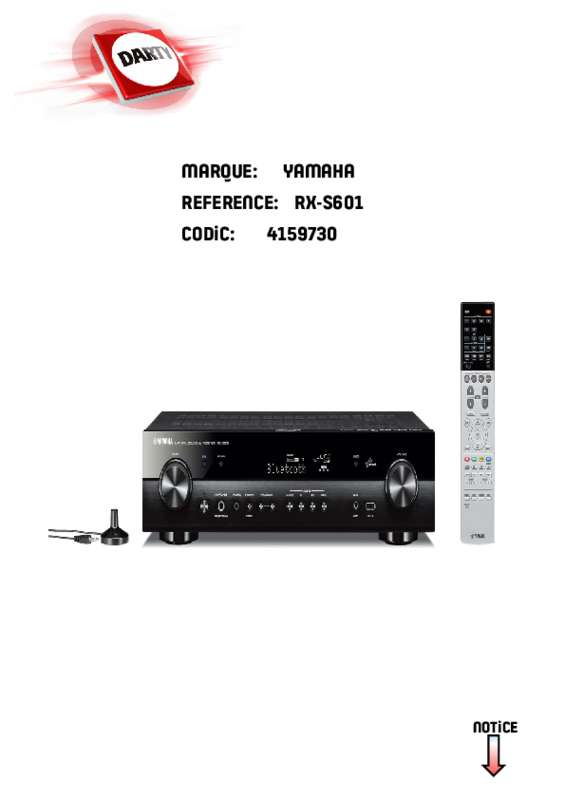 Guide utilisation YAMAHA MUSICCAST RX-A860  de la marque YAMAHA