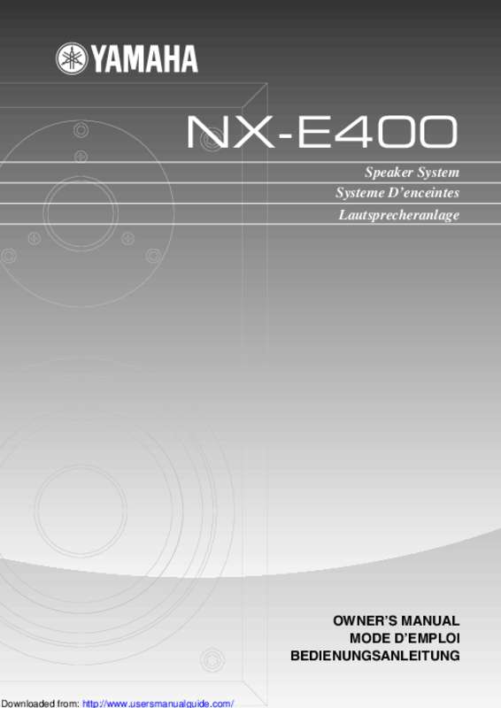 Guide utilisation YAMAHA NX-E400  de la marque YAMAHA