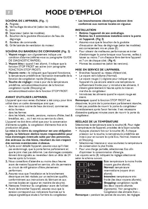 Guide utilisation WHIRLPOOL WHE39352 F  - MODE D'EMPLOI de la marque WHIRLPOOL