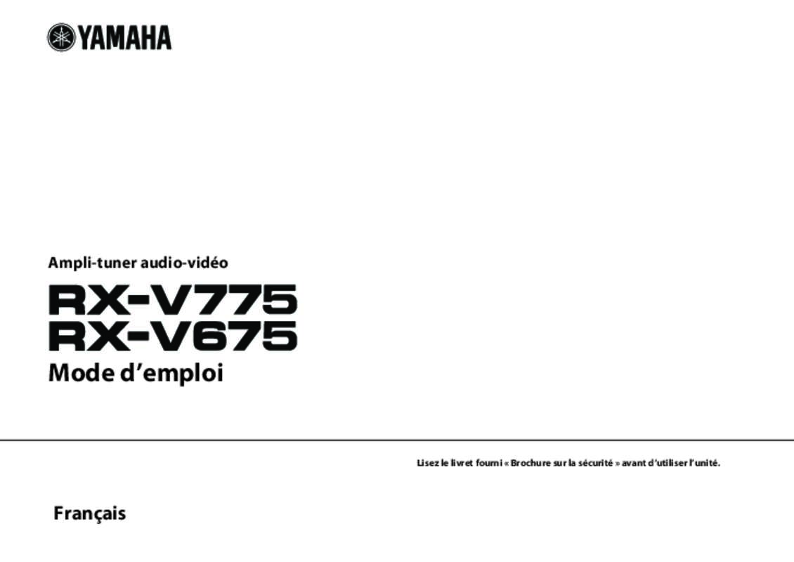 Guide utilisation YAMAHA RX-V775  de la marque YAMAHA