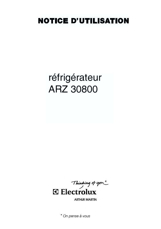 Guide utilisation ARTHUR MARTIN ARZ30800 de la marque ARTHUR MARTIN