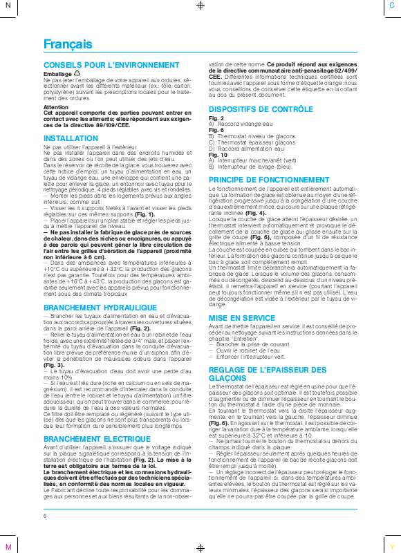Guide utilisation WHIRLPOOL AGB 022  - MODE D'EMPLOI de la marque WHIRLPOOL