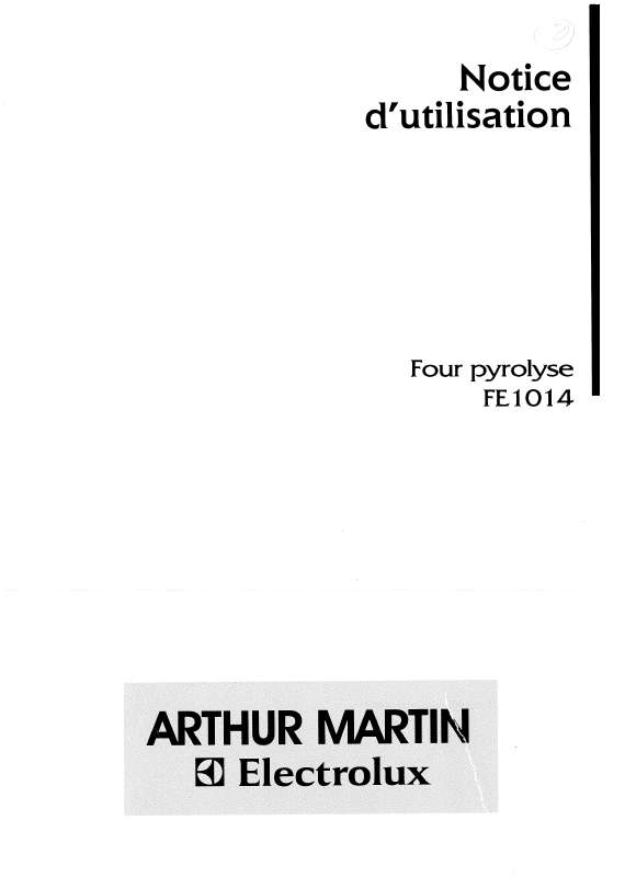 Guide utilisation ARTHUR MARTIN TENTATION FE1014 de la marque ARTHUR MARTIN