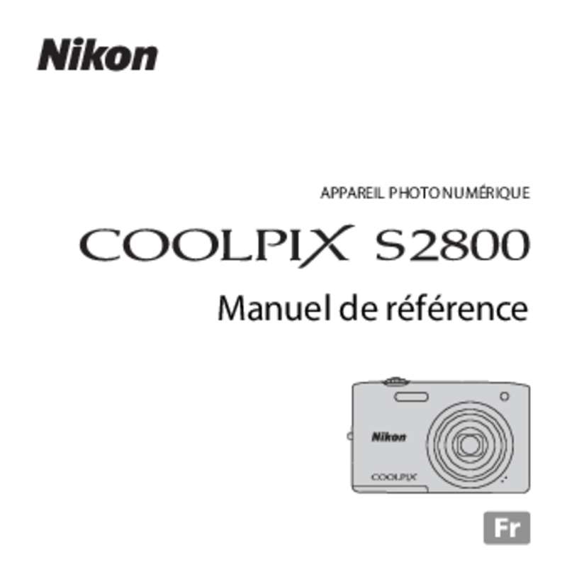 Guide utilisation NIKON COOLPIX S2800  de la marque NIKON