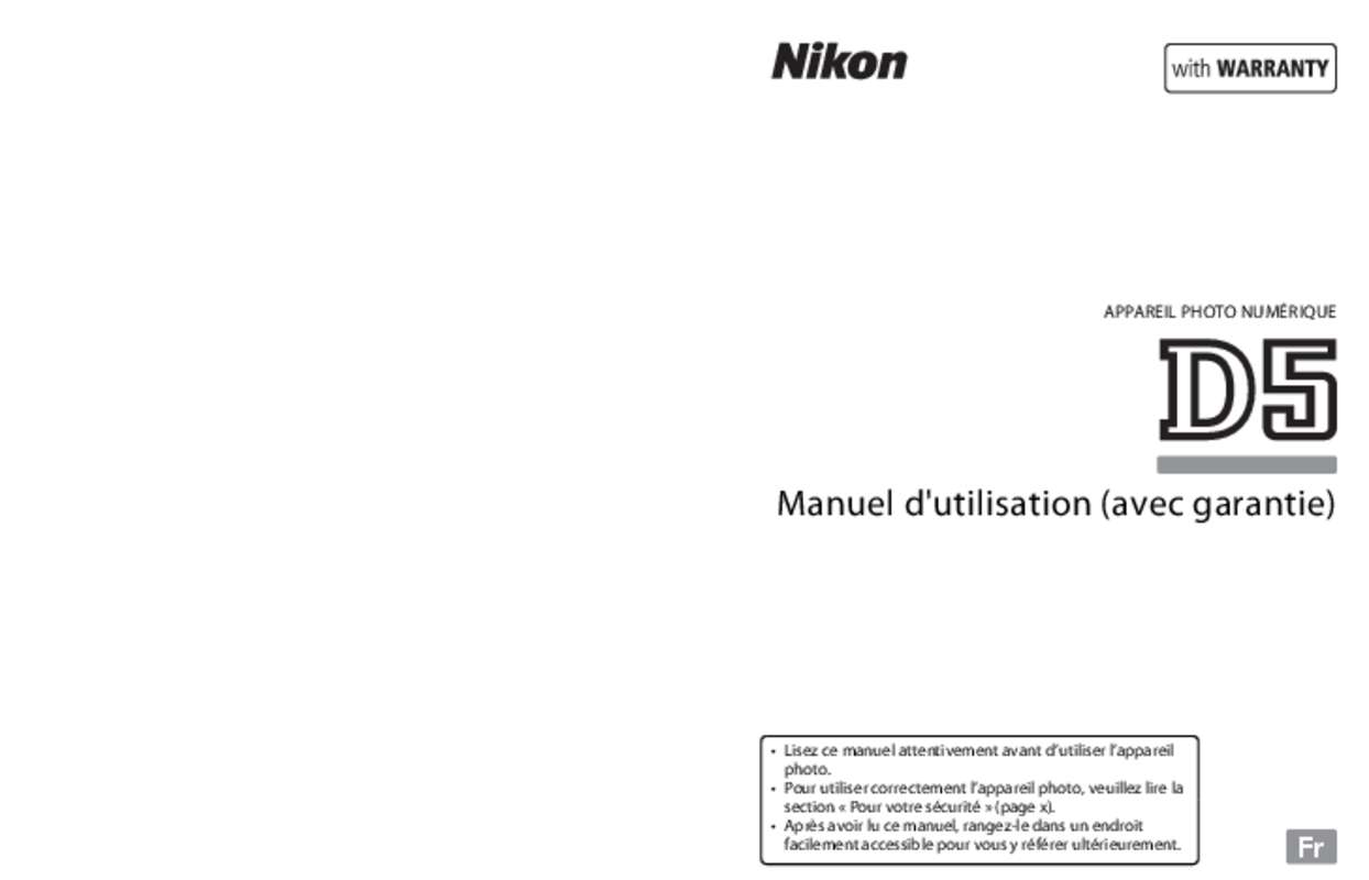 Guide utilisation NIKON D500  de la marque NIKON