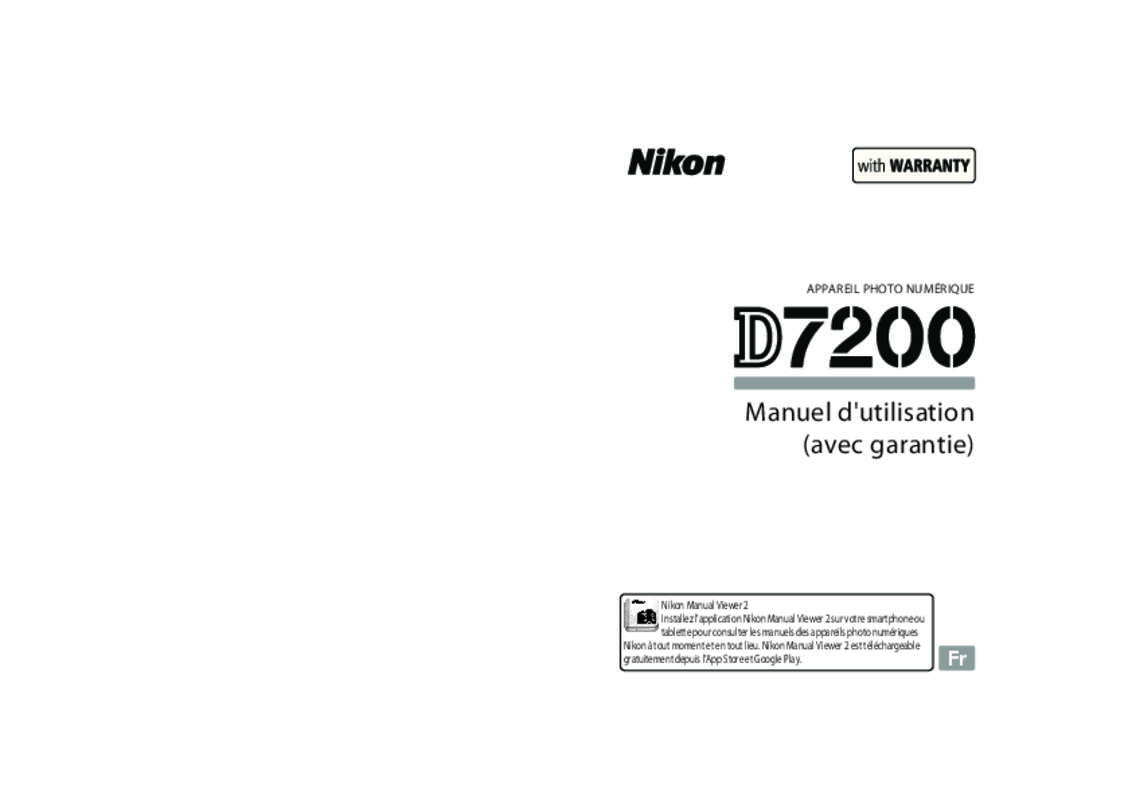 Guide utilisation NIKON D7200  de la marque NIKON