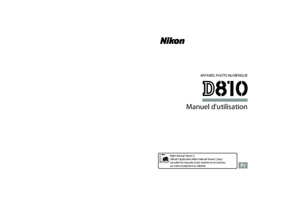 Guide utilisation NIKON D810  de la marque NIKON