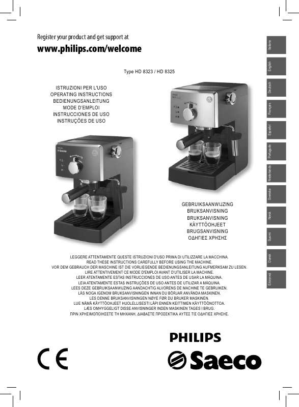 Guide utilisation PHILIPS HD8327 de la marque PHILIPS