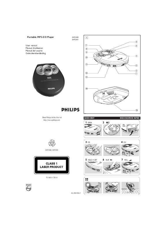 Guide utilisation PHILIPS EXP2300  de la marque PHILIPS