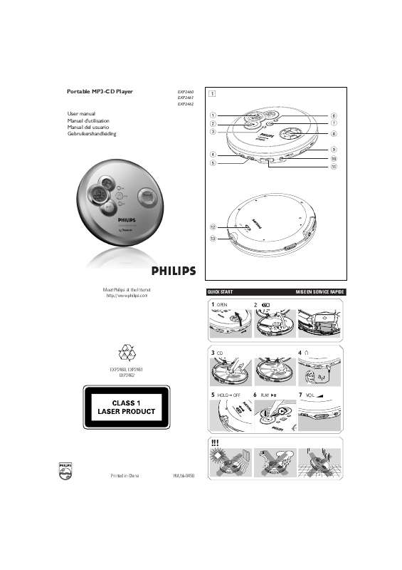 Guide utilisation PHILIPS EXP2460  de la marque PHILIPS