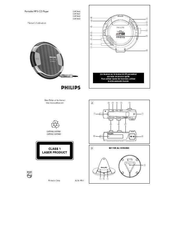Guide utilisation PHILIPS EXP3460  de la marque PHILIPS
