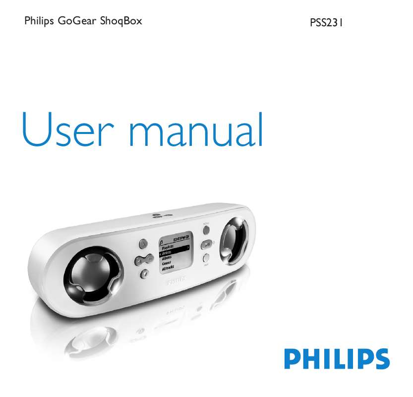 Guide utilisation PHILIPS PSS210  de la marque PHILIPS