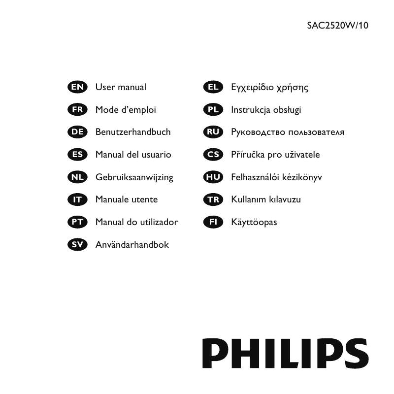 Guide utilisation PHILIPS SAC2520  de la marque PHILIPS