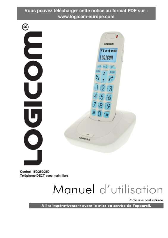 Guide utilisation LOGICOM CONFORT 150  de la marque LOGICOM