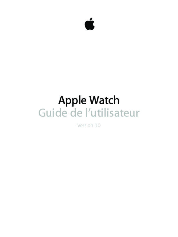 Guide utilisation APPLE WATCH 2  de la marque APPLE