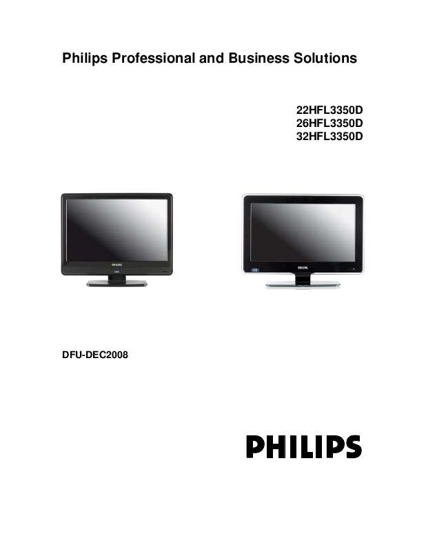 Guide utilisation PHILIPS 32HFL3350D  de la marque PHILIPS