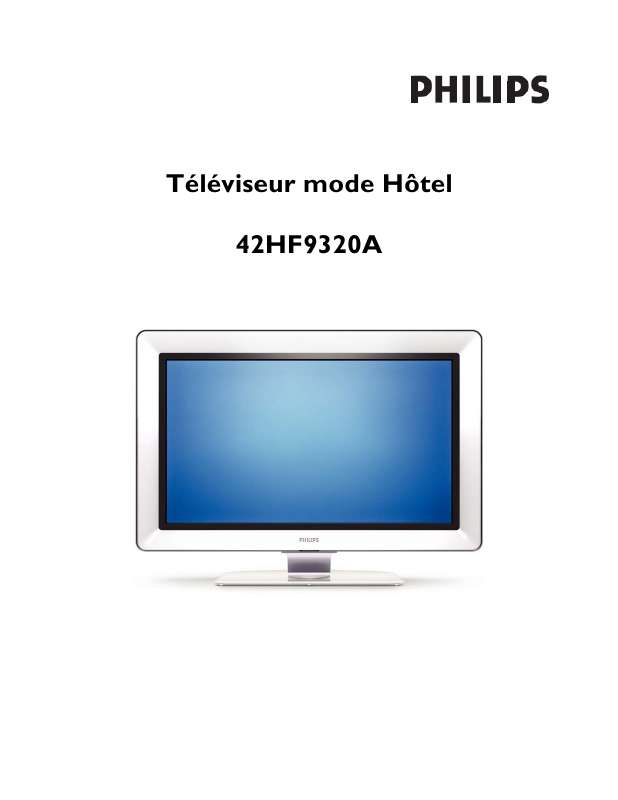 Guide utilisation PHILIPS 42HFL9320A  de la marque PHILIPS