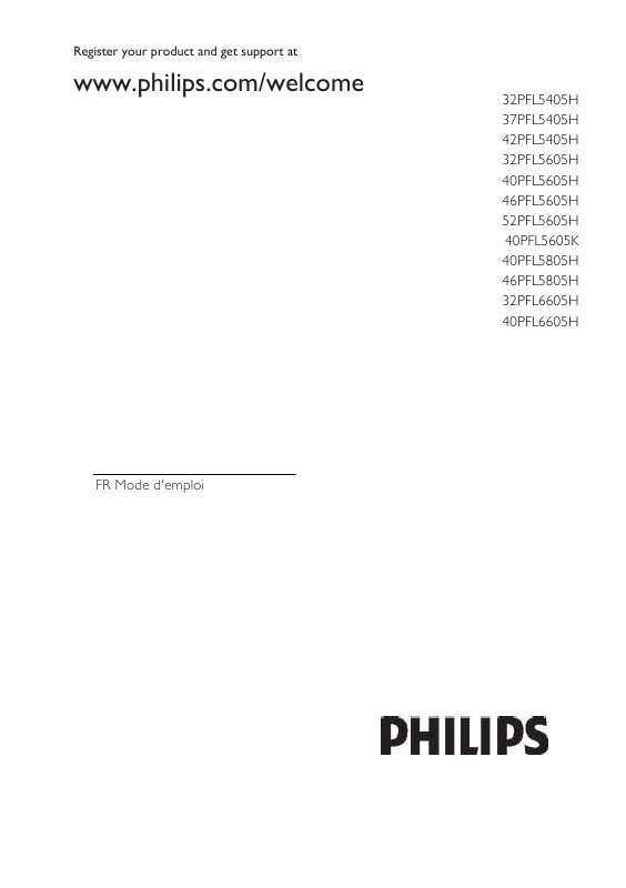 Guide utilisation PHILIPS 46PFL5605H  de la marque PHILIPS
