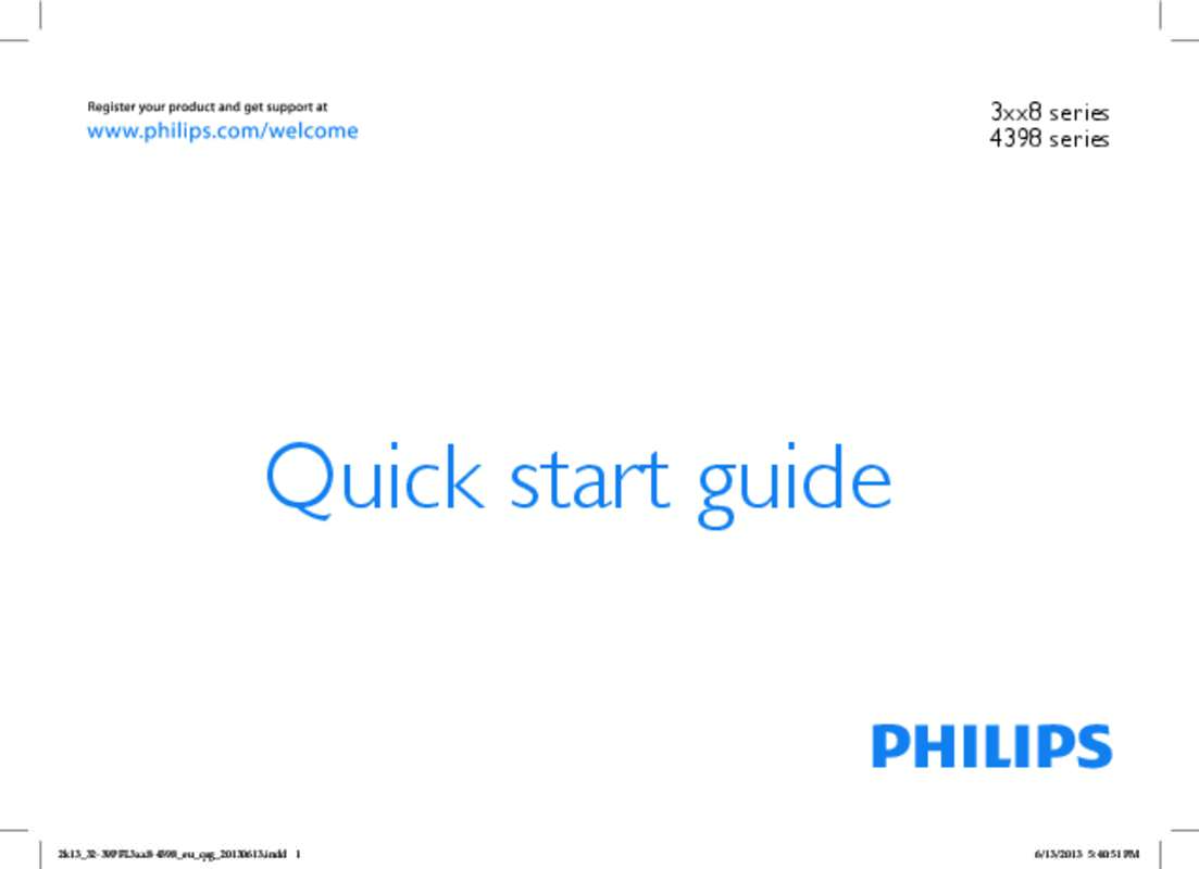 Guide utilisation PHILIPS 40PFL3188H/12  de la marque PHILIPS