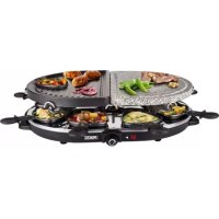 Notice PRINCESS RACLETTE 8 OVAL STONE & GRILL PARTY 1627 Appareil à fondue, raclette et wok