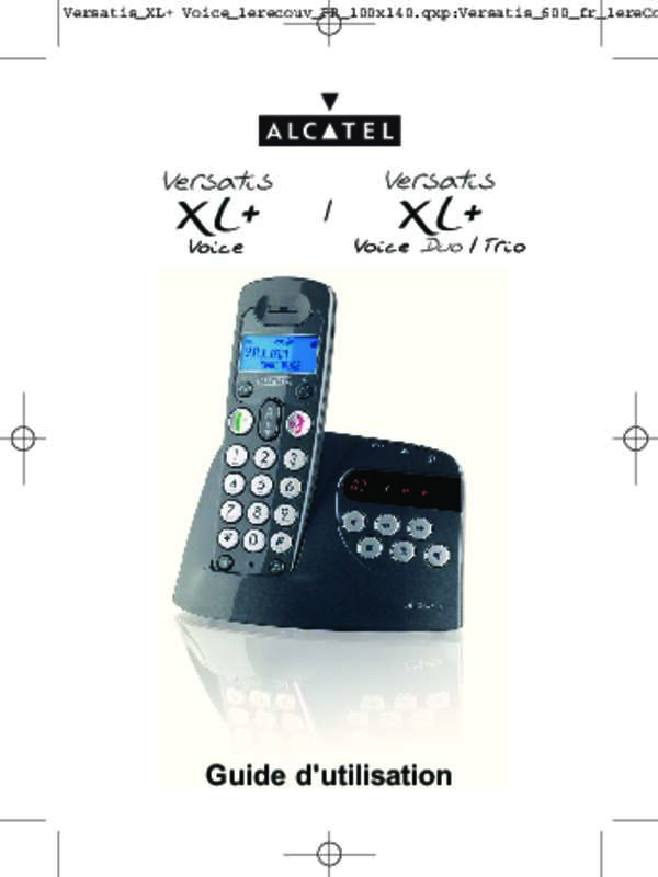 Guide utilisation ALCATEL VERSATIS XL  VOICE  de la marque ALCATEL