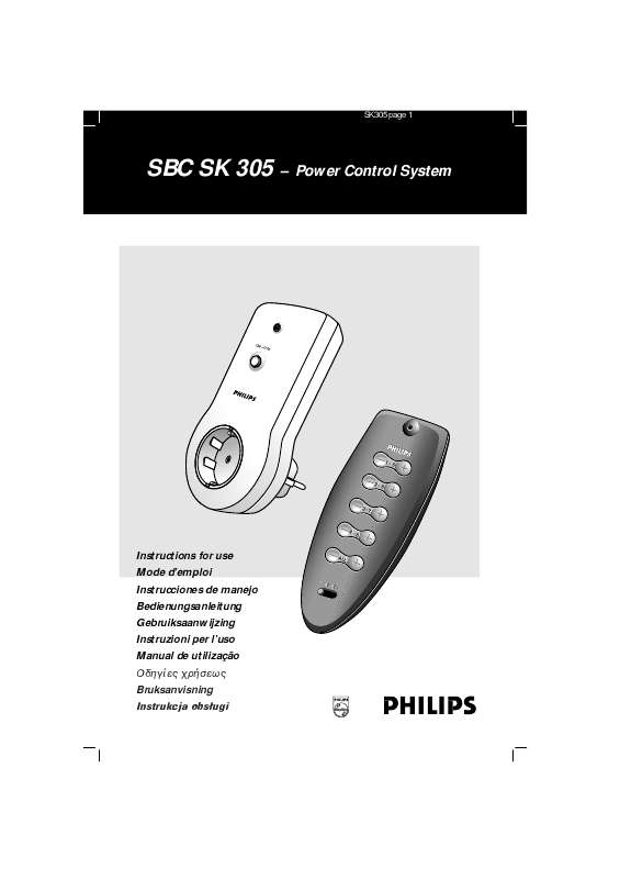 Guide utilisation PHILIPS SBCSK305-10C  de la marque PHILIPS