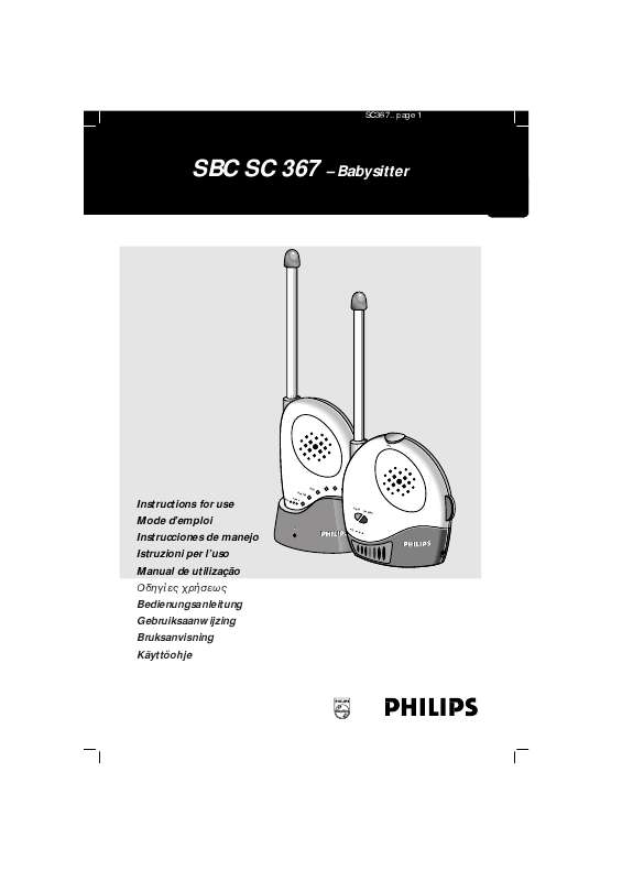 Guide utilisation PHILIPS SBCSC367  de la marque PHILIPS