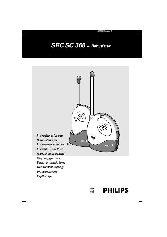 Guide utilisation PHILIPS SBCSC368/87C  de la marque PHILIPS