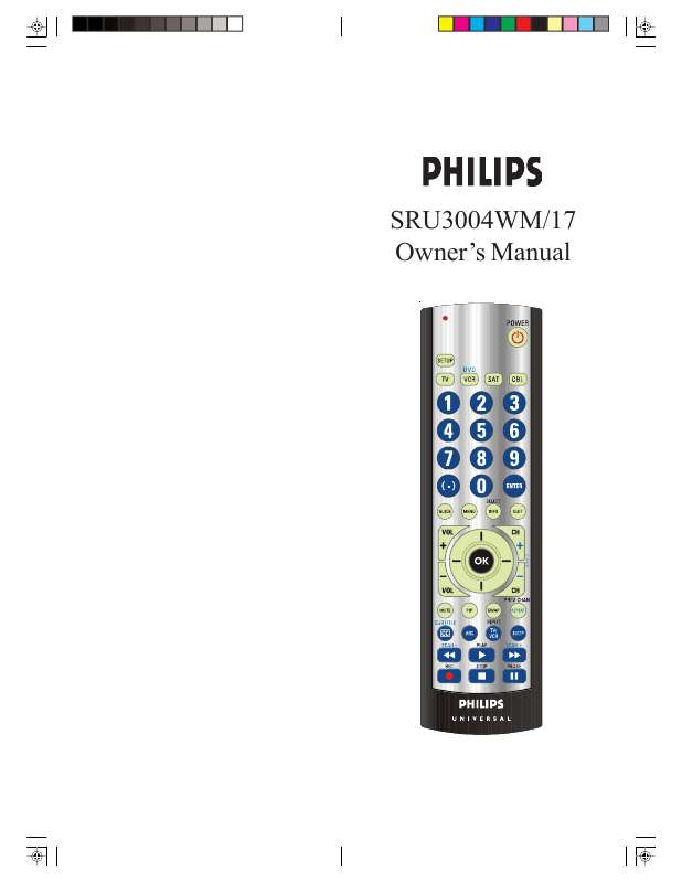 Guide utilisation PHILIPS SRU3004WM  de la marque PHILIPS