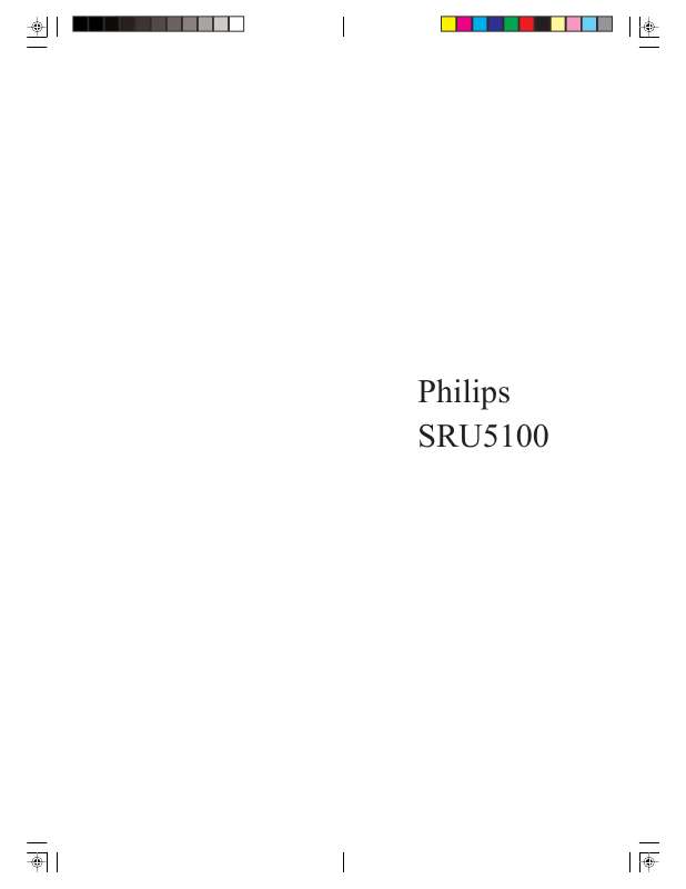 Guide utilisation PHILIPS SRU5100  de la marque PHILIPS