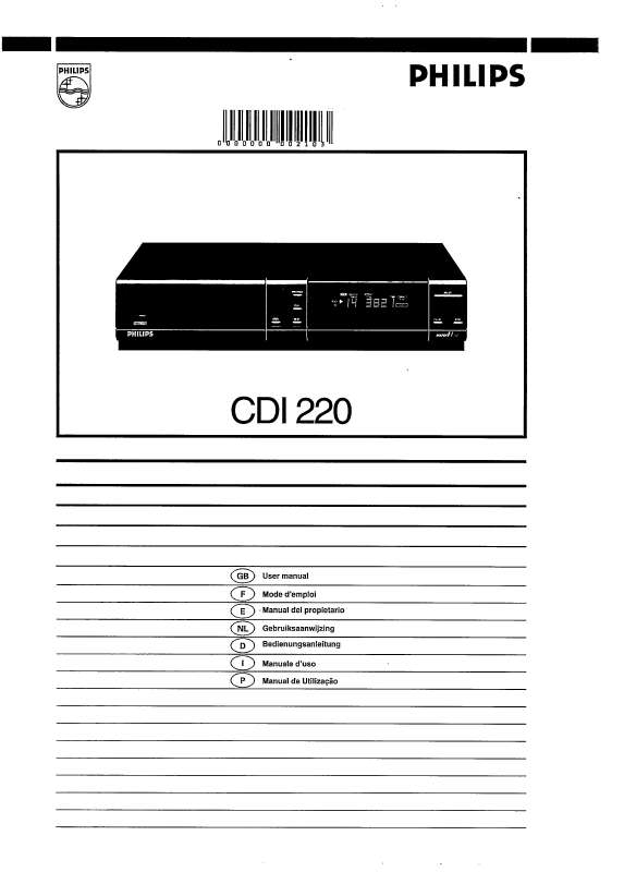 Guide utilisation PHILIPS CDI220-60P  de la marque PHILIPS