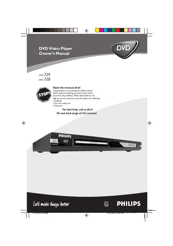 Guide utilisation PHILIPS DVD728  de la marque PHILIPS
