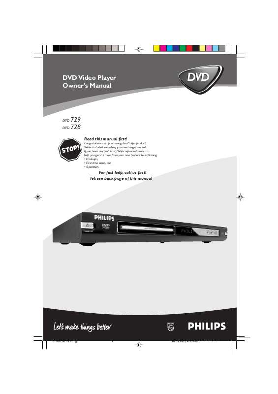Guide utilisation PHILIPS DVD729-001  de la marque PHILIPS