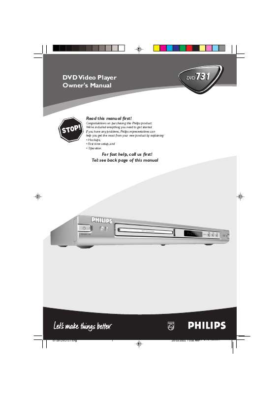 Guide utilisation PHILIPS DVD731-001  de la marque PHILIPS