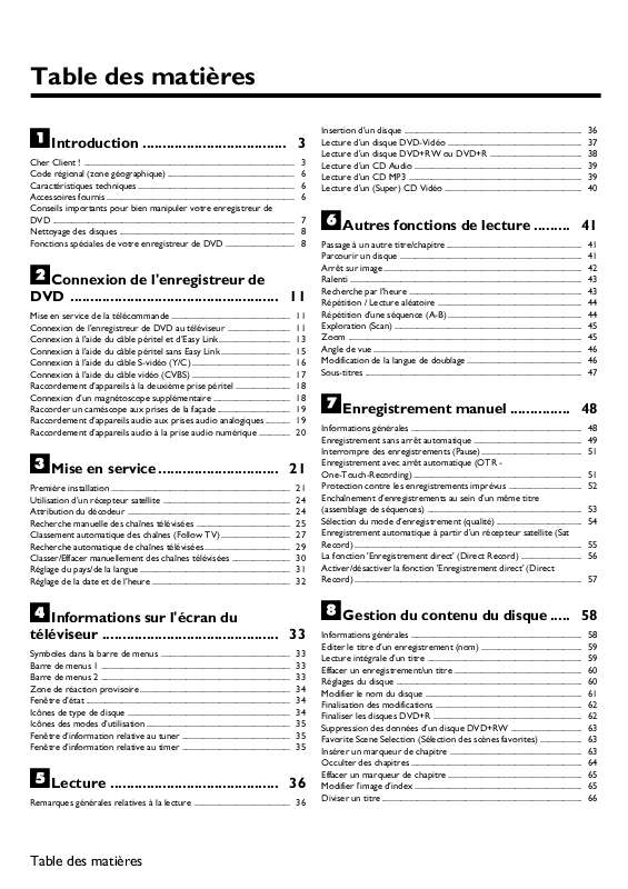 Guide utilisation PHILIPS DVDR890  de la marque PHILIPS
